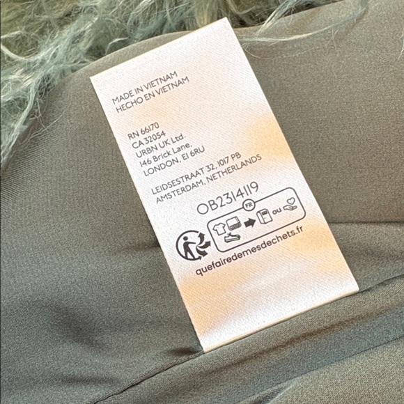 Free People Moonlight Faux Fur Jacket in Granite Green - Picture 15 of 15